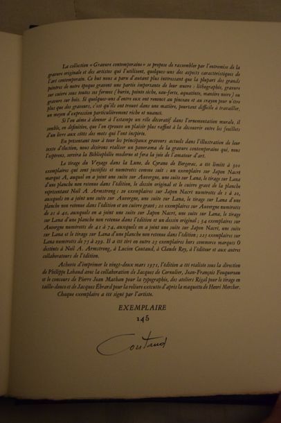 null Lucien COUTAUD - Savinien CYRANO DE BERGERAC : VOYAGE DANS LA LUNE. Eaux-fortes...