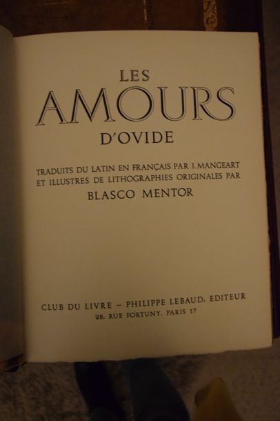 null OVIDE - MENTOR (B.). Les amours d'Ovide. Paris, Club du livre, 1970, in - 4,...