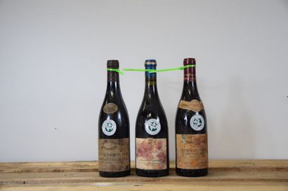 null Ensemble de 3 bouteilles : 1 bouteille GEVREY-CHAMBERTIN "Clos Saint-Jacques",...