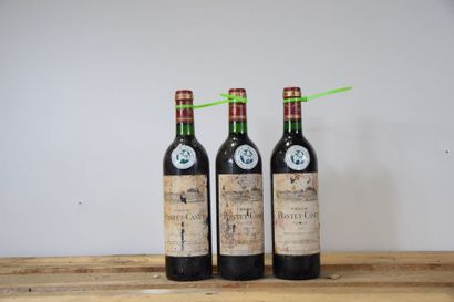 null 3 bouteilles Château PONTET-CANET, 5° cru Pauillac 1985 (ett, ea) 