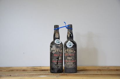 null 6 bouteilles PORTO "Vintage", Offley 1983 (ela) 