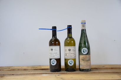 null Ensemble de 9 bouteilles et 1 demie : 1 demie RIESLING "Niederberg Helden Beerenauslese",...