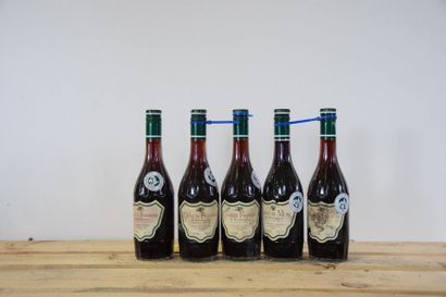 null 5 bouteilles CRÈMES de BOURGOGNE, Bailly-Lapiere (mûre, Framboise…) 
