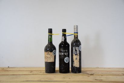 null 2 bouteilles PORTO & 1 MADÈRE (Fonseca Bin 27, Noval, Madère 10 ans) 