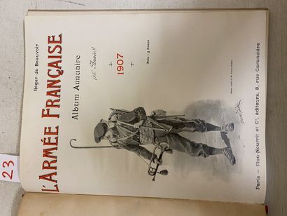 Beauvoir Roger de L' armée française, annuaire illustré (1907). Edité à Paris, chez...