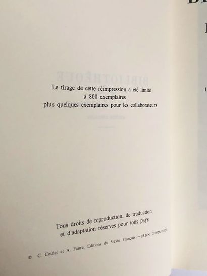 ANONYME . Bibliothèque de Feu M. CH. CHADENAT Ancien Libraire. Edité à Paris Chez...