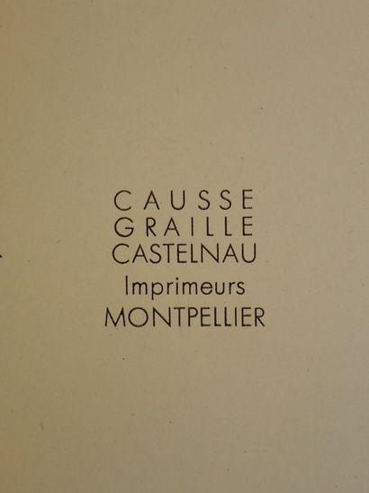 Carrère, Casimir / Ginestou, Jo Sa Majesté le Vin. Montpellier, Causse Graille Castlnau,...