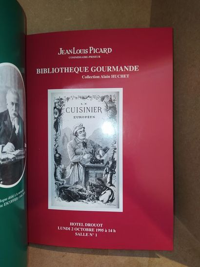 COLLECTIF Bibliothèque Gourmande, collection Alain Huchet. Edité à Paris, chez Piasa,...