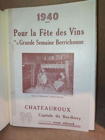 COLLECTIF 1940: Pour la fête des vins et la grande semaine Berrichonne. Sans mention...