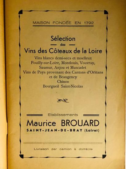 Brunet Raymond Le Monde Merveilleux du Vin. Edité à Paris aux bureaux du moniteur...