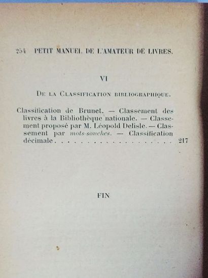 Cim Albert. Petit manuel de l'amateur des livres. Paris: Flammarion, 1927. 

254...