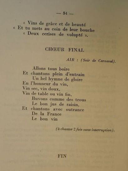 Carrère, Casimir / Ginestou, Jo Sa Majesté le Vin. Montpellier, Causse Graille Castlnau,...