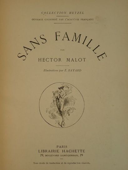 ‎Bayard, Emile - ‎‎Malot, Hector. Sans famille. Illustrations (dessins gravés) par...