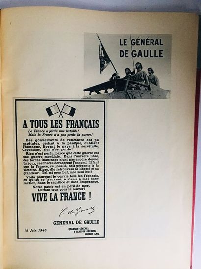 Anonyme , hachette. Le Général De GAULLE Paris: Hachette, 1945 ,64 pages, complet...
