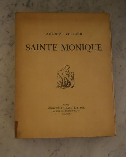 null [BONNARD]. VOLLARD (Ambroise). Sainte Monique. Est. Paris, Ambroise Vollard,...