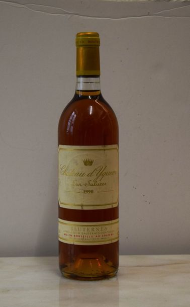 null 1 bouteille CH. D'YQUEM, 1° Cru Supérieur Sauternes 1990 (elt) 