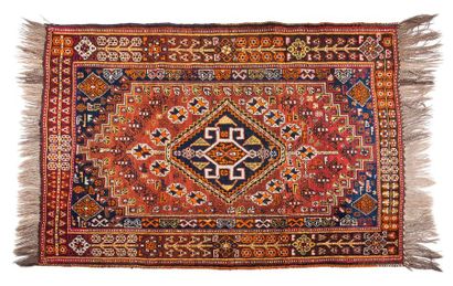 null Brick field QUASGAI with a very large geometric central medallion night blue...