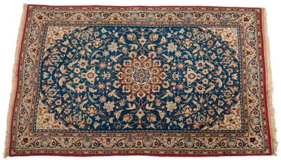 null Very fine NAïN Chichla, Atelier Impérial. a Prussian blue field with branches...