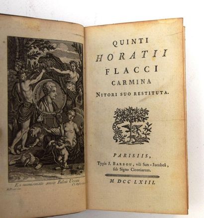 null HORACE (Quintus Horatius Flaccus), Carmina, Edition en latin, Paris, Barbou,...