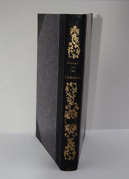 null Honoré de BALZAC, Les femmes, 1 vol. half binder with corners by Noirot, engravings...