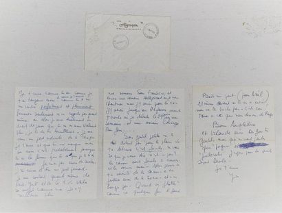 YVES MONTAND MONTAND (Yves) (1921-1991), 

Autograph letter signed " Yves " to Simone...