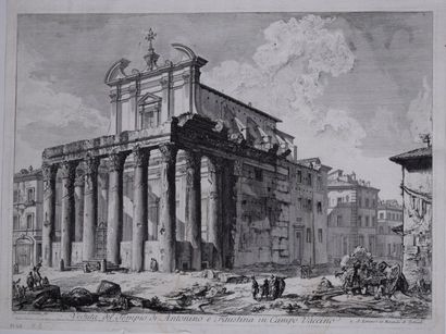 null Giovanni Battista PIRANESI (1720-1778) after. Set of FIVE STRONG WATERS including...