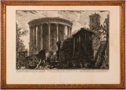 null Giovanni Battista PIRANESI (1720-1778) after. Set of eight etchings including...