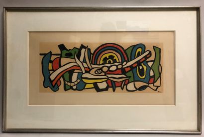 
Fernand LEGER, Abstract composition. Lithograph...
