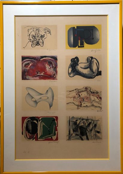 null 
PROJECT composed of 8 lithographs signed and justified HC. 68 x 43,5. Frame:...
