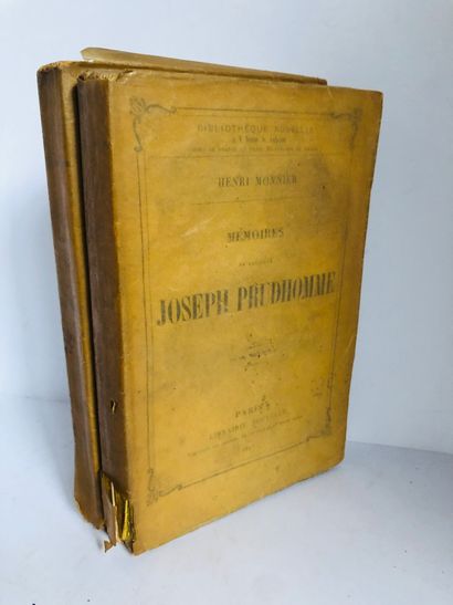 MONNIER HENRI Mémoires de Monsieur Joseph Prudhomme

Edité à Paris, chez Librairie...