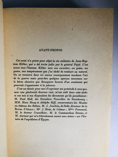 Lucas-Dubreton J. Kléber 1753 - 1800

Edité à Paris chez Paul Hartmann, 1937.

De...