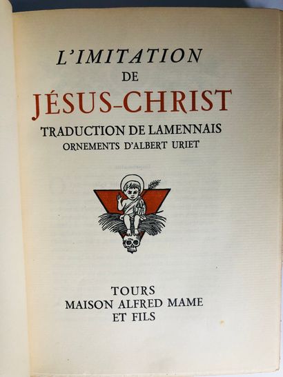 (Thomas a Kempis) Traduction de Lamennais . L' Imitation de Jésus Christ .

Edité...