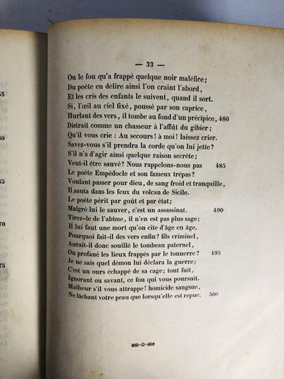 Horace. Trad Bon le Camus. Odes d'Horace suivies par Art Poétique d'Horace.

Edité...