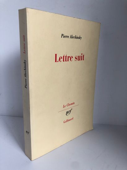 ALECHINSKY Pierre Lettre Suit

Edité à Paris chez Gallimard NRF en 1992. Collection...