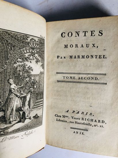 MARMONTEL Contes Moraux

Edité à Paris, chez Mme veuve Richard en An IX

De format...