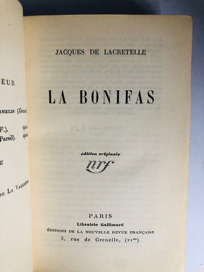 Lacretelle, Jacques de la Cretelle La Bonifas,

Edité à Paris chez Gallimard NRF,...