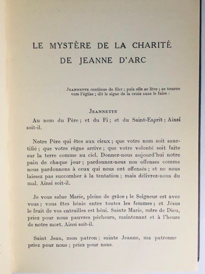 PÉGUY Charles Le Mystère de la Charité de Jeanne d’Arc

Edité chez Gallimard NRF,...