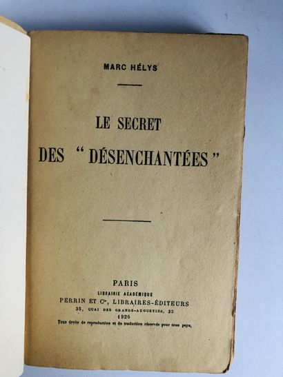 Hélys Marc Le Secret des « Désenchantées »

Révélé par celle qui Djénane

Édité à...
