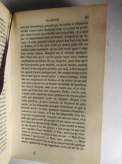 SAND GEORGE. Oeuvres de George Sand. Jacques

Edité à Paris, Chez Perrotin, en 1844....