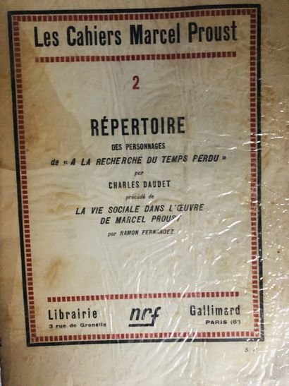 PROUST Marcel Les Carnets de Marcel Proust Hommage à Marcel Proust Avec un portrait...