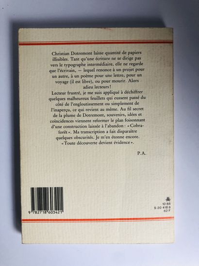 Alechinksy Pierre Dotremont et Cobra-forêt

Edité à Paris aux éditions Galilée en...