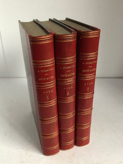 DUMAS Alexandre Fils Entr’Actes en 3 volumes.

Edité à Paris chez Calmann Lévy en...