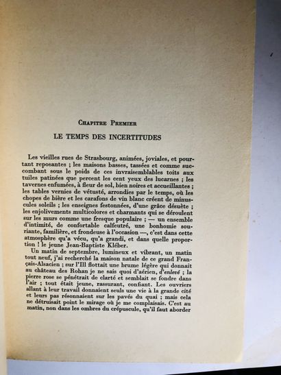 Lucas-Dubreton J. Kléber 1753 - 1800

Edité à Paris chez Paul Hartmann, 1937.

De...