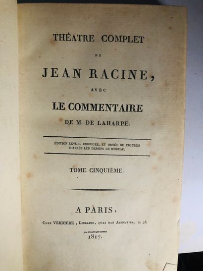 RACINE Jean Théâtre complet de Jean Racine avec le commentaire de M. De Laharpe

Edité...