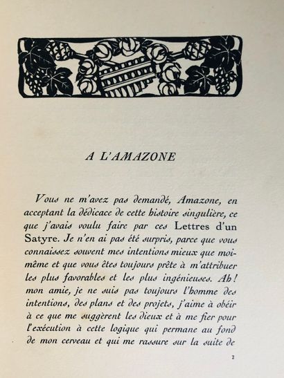 Gourmont, Rémy de Gourmont Lettres d’un Satyre



Edité à Paris chez André Plicque...
