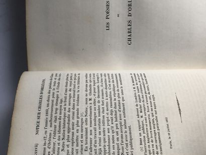 Champollion Figeac Aimé / Orléans, Charles d'Orléans Les Poésies du duc Charles d'Orléans...