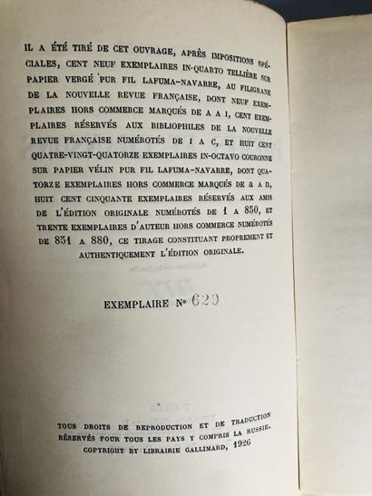 Codet Louis Poèmes et Chansons

Edité à Paris chez Gallimard NRF, 1926.

De format...