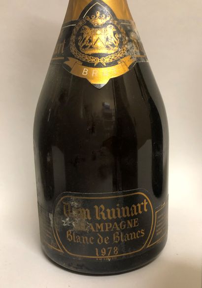 null 5 bouteilles CHAMPAGNE Dom Ruinart Blanc de Blancs, 1978.