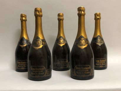 null 5 bouteilles CHAMPAGNE Dom Ruinart Blanc de Blancs, 1978.