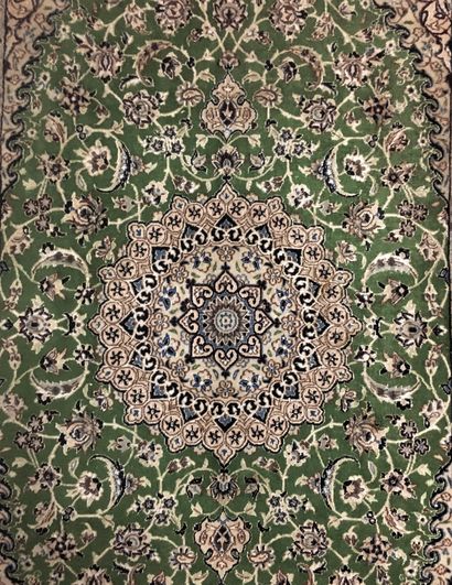 null Dwarf carpet (Persia) center Iran, weft and warp in cotton, wool velvet, starry...